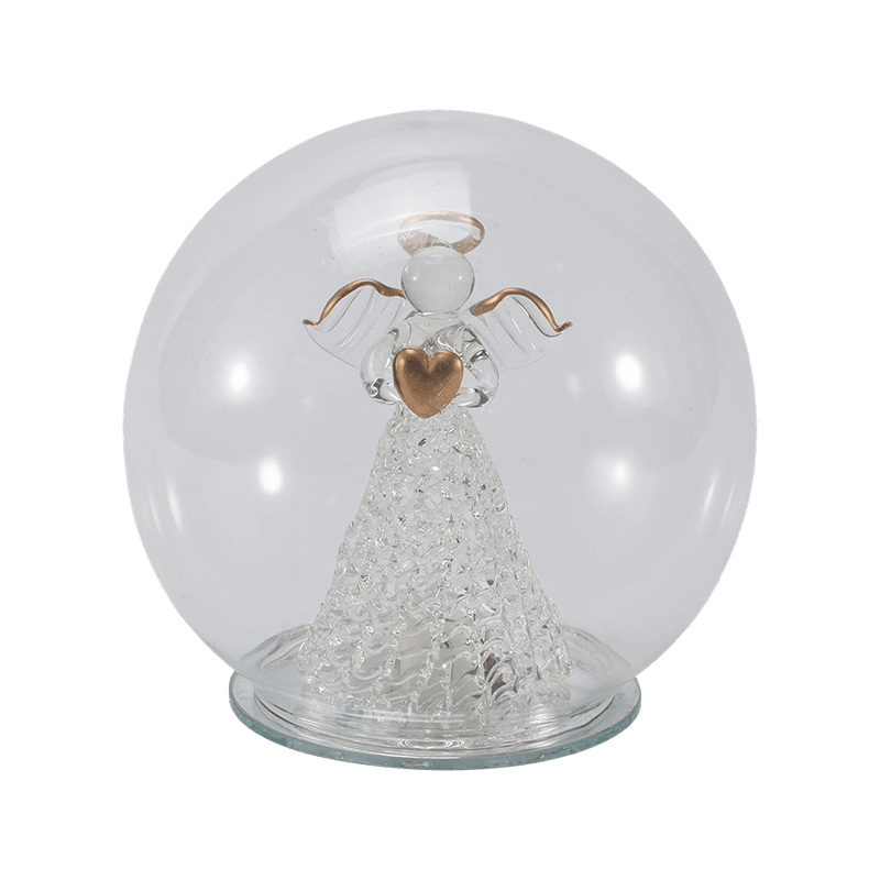 Svečani stakleni Cloche & Globe Light (anđeo / Rođenje / Božićno drvce / Šumski stil jelena)