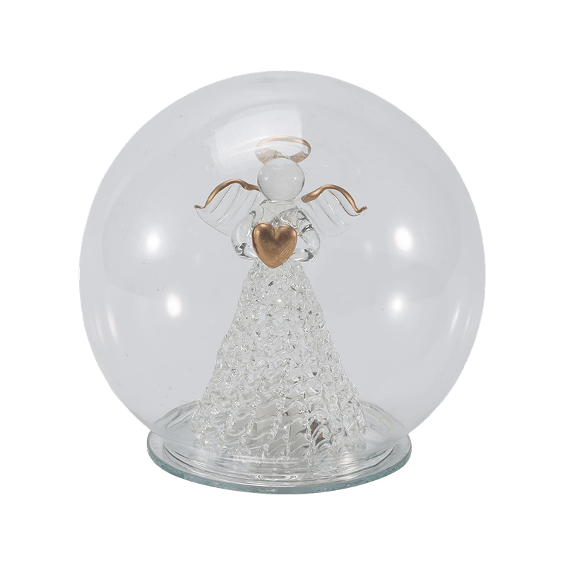 Svečani stakleni Cloche & Globe Light (anđeo / Rođenje / Božićno drvce / Šumski stil jelena)