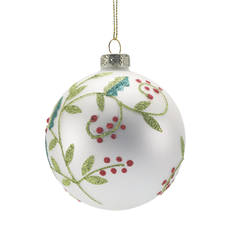 888 cm božićna kuglica od ručno puhanog stakla