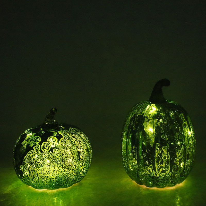 12*15 cm Halloween LED staklena lampa od bundeve Stolni ukras