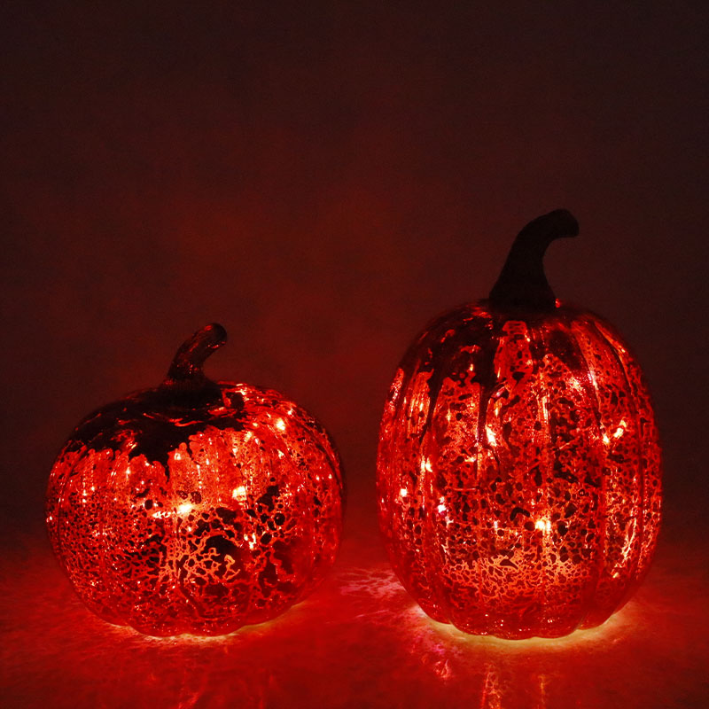 12*15 cm Halloween LED staklena lampa od bundeve Stolni ukras