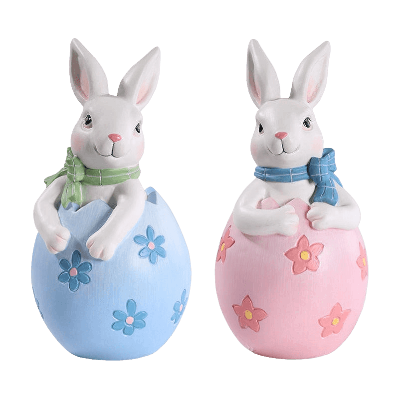 Set ukrasa za figuricu uskršnjeg zeca od smole 8*16 cm